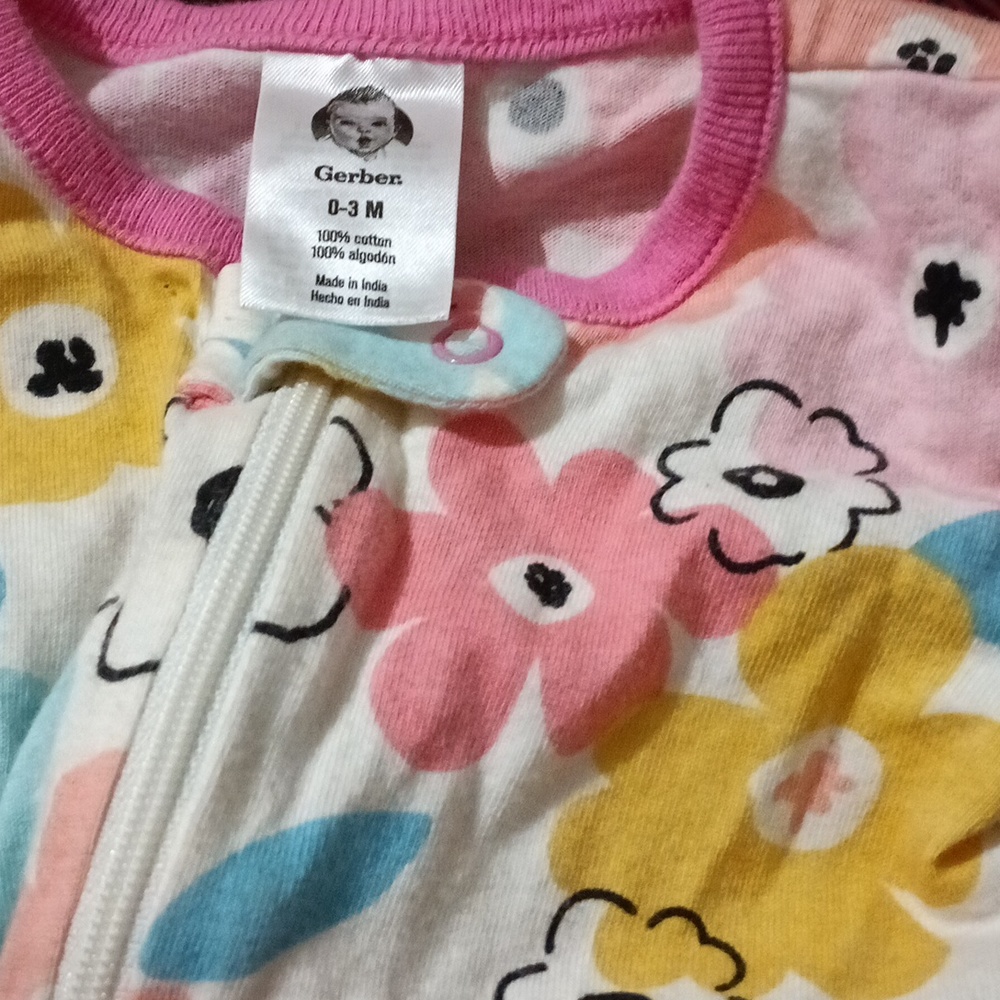 Gerber Floral Footie